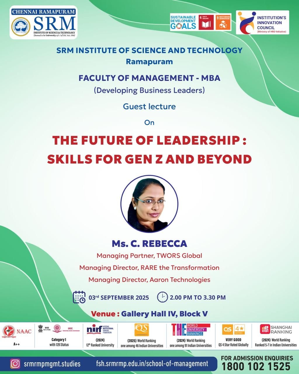 SRM Institute — Guest Lecture